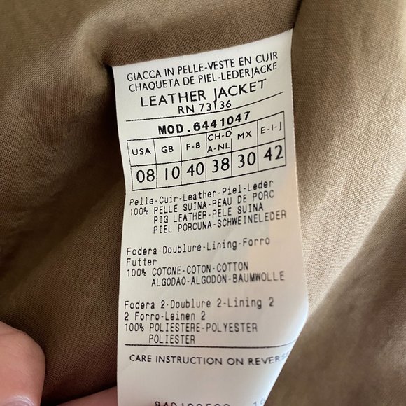 SOLD - Max & Co - Suede/Leather Jacket sz 8 - Picture 4 of 7